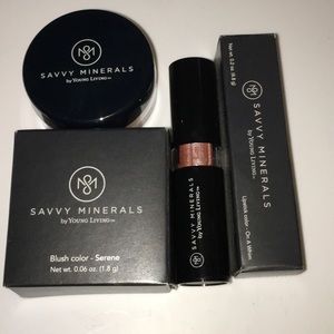Savvy Minerals Lipstick And Blush Bundle